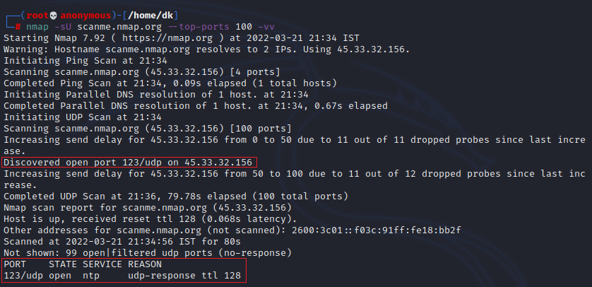 udp scan