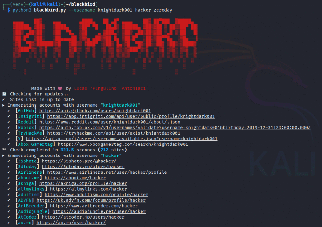 blackbird-multiple-username