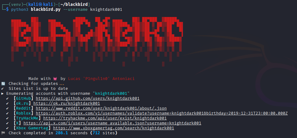 blackbird-username