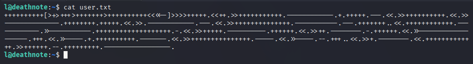 deathnote ssh user