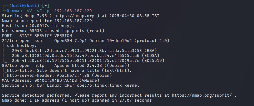 nmap-deathnote