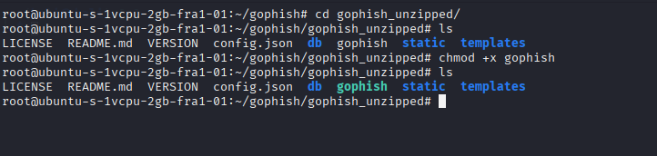 chmod-gophish