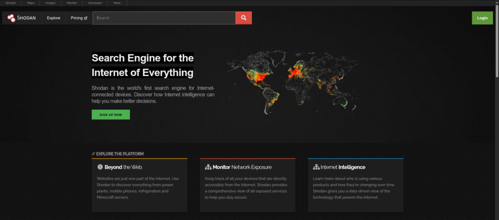 shodan-homepage