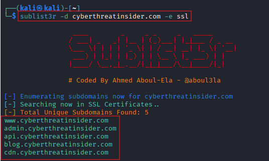 specific-search-engine-sublist3r specific search engine sublist3r