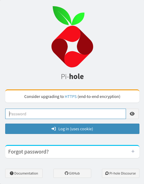 pi-hole-login-page